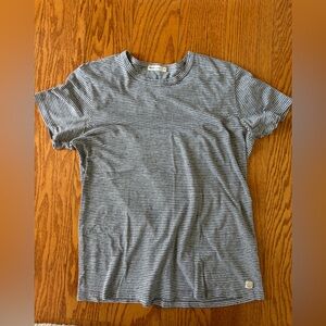 Marine Layer Striped Crewneck Men’s T-Shirt - Gray/White